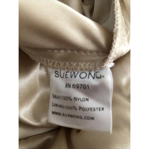 Sue Wong Nocturne Beaded Sequin Ivory Sheath Dress Wedding Cocktail Size 4 - Picture 12 of 13